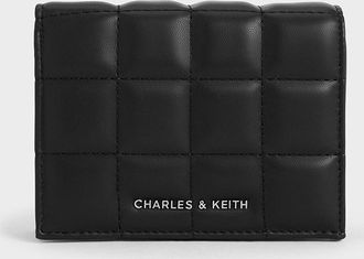 Charles & Keith Cassia Quilted Chain-Handle Mini Wallet