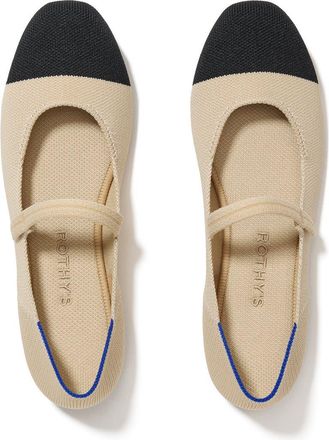 Rothy's The Square Mary Jane in Cream Captoe at Nordstrom, Size 10.5