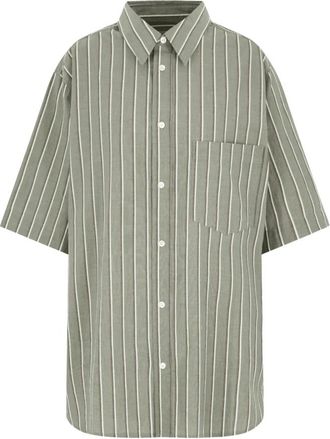 Isabel Marant Labilio Shirt - Heren - Casual Overhemden - Groen - M - Katoen - Overhemden