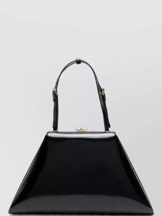Prada triangle leather clutch bag