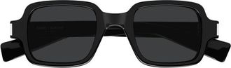 Saint Laurent SL720001 Square Full Rim Sunglasses - Black