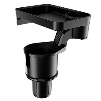 OEM Portavasos Extensible Para Coche Con Bandeja Extra&iacute;ble Y Rotaci&oacute;n De 360&deg; Para Botellas De Bebidas