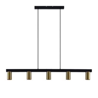 Lindby L&aacute;mpara Colgante baliko En Negro De Metal - Lindby
