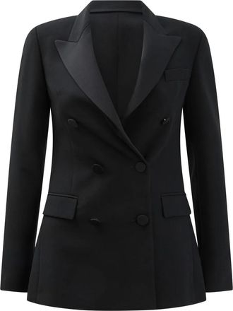 Semper Blazer met dubbele rij knopen - Zwart