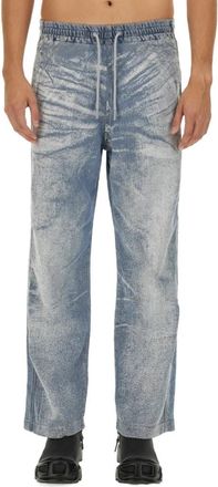 Diesel Relaxed Fit Straight Jeans - Heren - Regular Fit Jeans - Blauw - W36 - Katoen - Jeans
