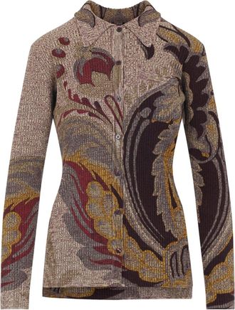 Etro Multicolor Wool Long Sleeves Knit Top-Donna
