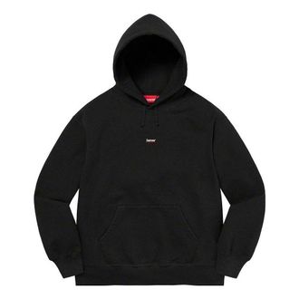 SUPREME Underline Hooded Sweatshirt Black White SUP-FW22-225