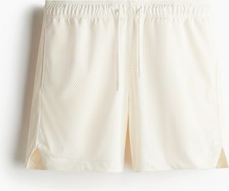 H&M Mesh-Shorts in Regular Fit - White