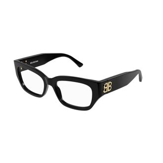 Balenciaga Glasses, female, Black, 54 MM, Square Glasses