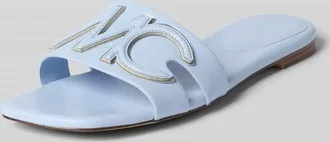 Marc Cain Sandalen mit Logo-Detail in Hellblau, Gr&ouml;&szlig;e 37