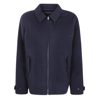 Comme Des Gar&ccedil;ons Omkeerbare Gewatteerde Wol Caban - Heren - Winterjassen - Blauw - L - Wol - Jassen