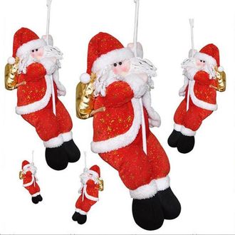 No Brand 5 Cuerdas De Escalada De Pap&aacute; Noel Para Navidad - Decoraci&oacute;n De Escena - Pap&aacute; Noel Trepando Por La Cuerda - Adorno Navide&ntilde;o - Decoraciones De Pap&aacute; Noe