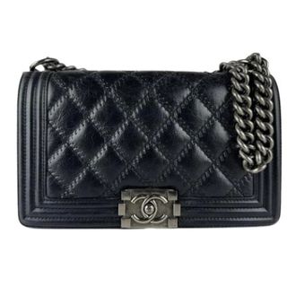 Chanel Pre-owned Vintage Schoudertas - Dames - Pre-owned - Zwart - Maat: ONE Size Leer