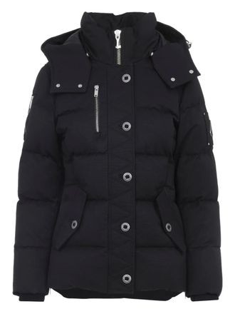 Moose Knuckles quilted-design hooded jacket - women - Nylon/Cotton - M - Black