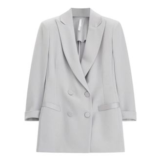 Imperial Blazers, female, Gray, Size: L Double-breasted Blazer