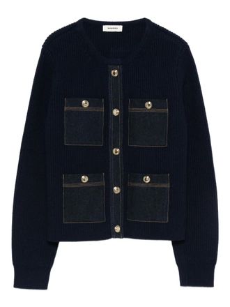 Sandro button-up cardigan - women - Fabric - 3 - Blue