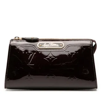 Louis Vuitton Amarante Purple Leather Pouch Wash Bag (Pre-Owned)