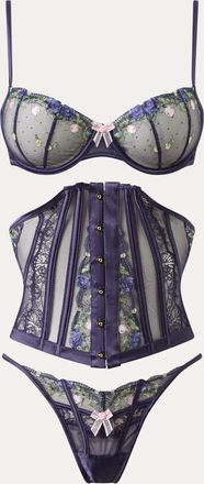 Lounge Dahlia Balcony Bra (Set) - Navy