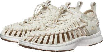 Keen Sandale KEEN UNEEK O3, Damen, Gr. 38,5, weiss (birch, star wei&szlig;), Textil, Schuhe Sandale