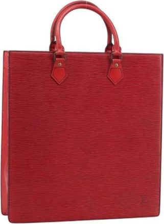 Louis Vuitton Pre-owned Tote Bags, female, Red, Size: ONE SIZE Pre-owned Vintage Leather Tote Bag