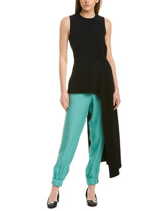 Tibi Sleeveless Triacetate Draped Top