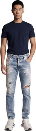 Dsquared2 Blue Slim Distressed Jeans