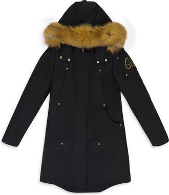 Moose Knuckles BLACK w RED FOX FUR Grand Metis Parka