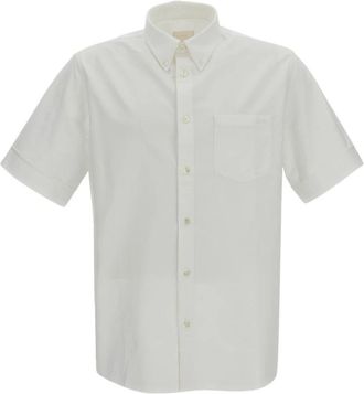A.P.C. Camicia - Heren - Korte mouwen Overhemden - Wit - L - Katoen - Overhemden