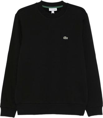 Lacoste Sweater met logodetail - Zwart