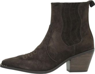 Noa Harmon Wind Enkellaars - Dames - Cowboylaarzen - Bruin - 39 EU - Leer - Schoenen