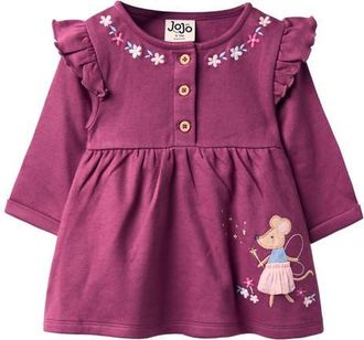 JoJo Maman B&eacute;b&eacute; Fairy Mouse Button Dress in Pink at Nordstrom, Size 18-24M