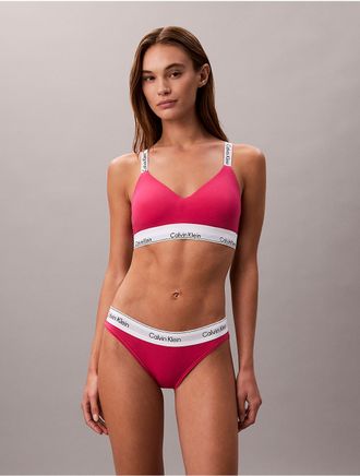 Calvin Klein Womens Icon Cotton Modal Bikini - Pink - XS