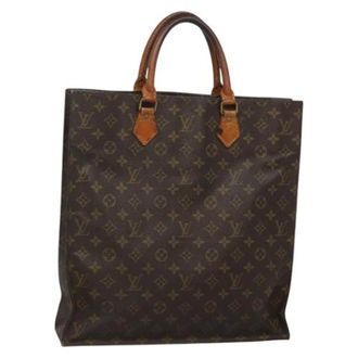 Louis Vuitton Pre-owned Tote Bags, female, Brown, Size: ONE SIZE Pre-owned Sac Plat Tote Bag