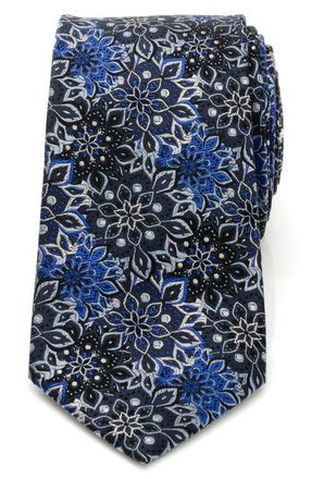 Cufflinks Inc. Kaleido Floral Silk Tie in Navy at Nordstrom