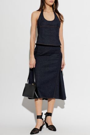 Jacquemus Denim Top Lavoir, Womens, Navy Blue