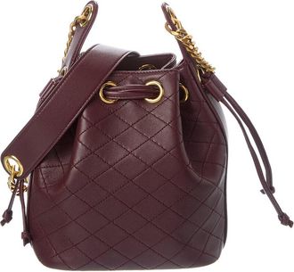 Saint Laurent Joe Mini Quilted Leather Bucket Bag