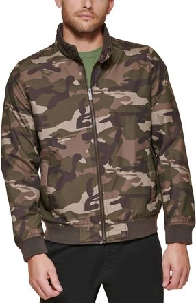 Club Room Mens Bomber Jacket In Camouflage