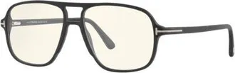 Tom Ford 56mm Square optical glasses in Black at Nordstrom
