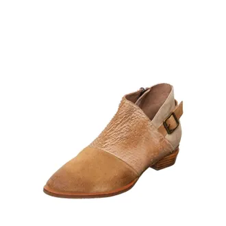 Antelope Womens Leslie Comfortable Leather Ankle Bootie In Stone