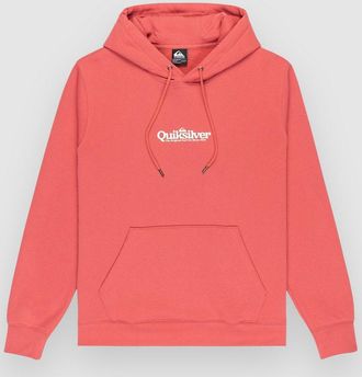Quiksilver Screen Fleece Fineline Hoodie rot