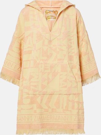 Zimmermann Pop fringed cotton terry minidress