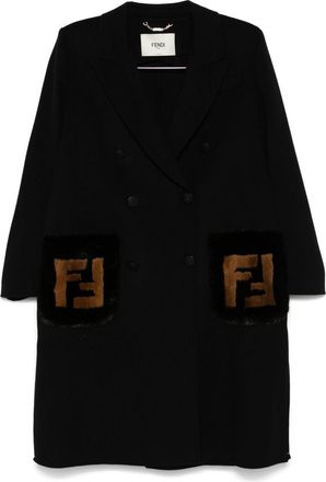 Fendi Wool Double-Breasted Coat