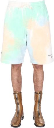 Msgm Tie Dye Pattern Bermuda