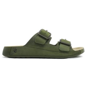 Ecco Ecco Cozmo 500984 Nubuck Mens Slides Sandals - Acorn - Size:UK 12-12.5