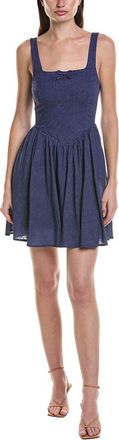 Saltwater Luxe Linen-Blend Tank Mini Dress