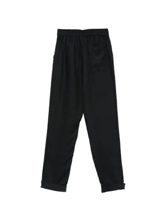 Emporio Armani Linen Trousers - Black