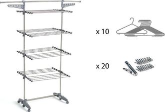 Kitchen Move Secadora De Ropa 30m 4 Niveles + Accesorios - Bat-tr-27s - Kitchen Move