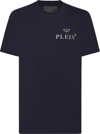 Philipp Plein T-Shirt Ronde Hals - Heren - T-shirts - Blauw - S - Katoen - Tops