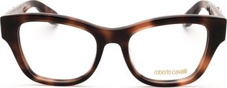 Roberto Cavalli VRC025M Cat Eye Acetate Eyeglasses - Brown
