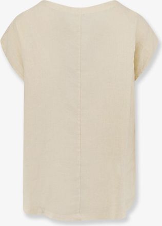 Aspesi Womens Shirt Vissuto Linen Beige